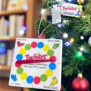 Hasbro Twister Ornament 2023 Ruz Retro Board Game Spinner Christmas Tree Decor